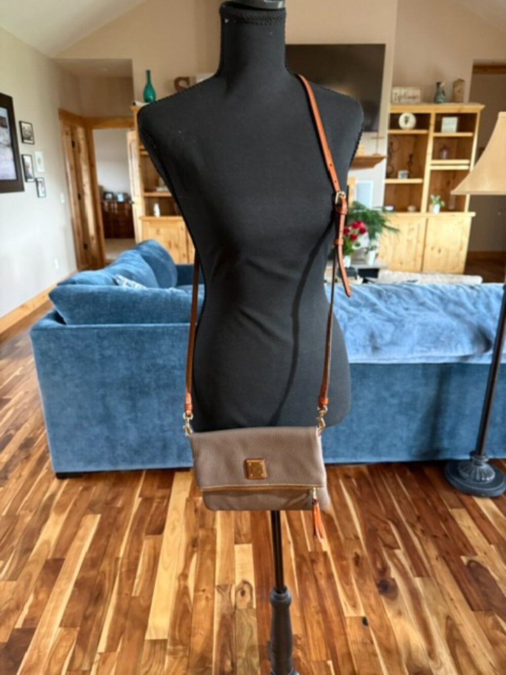 Dooney & Bourke Pebble Leather Foldover Crossbody Bag